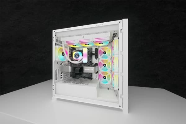 CORSAIR iCUE Link - Liquid cooling system pump lcd screen module - hvit
