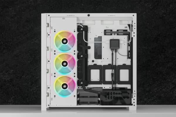 CORSAIR iCUE Link - Liquid cooling system pump lcd screen module - hvit