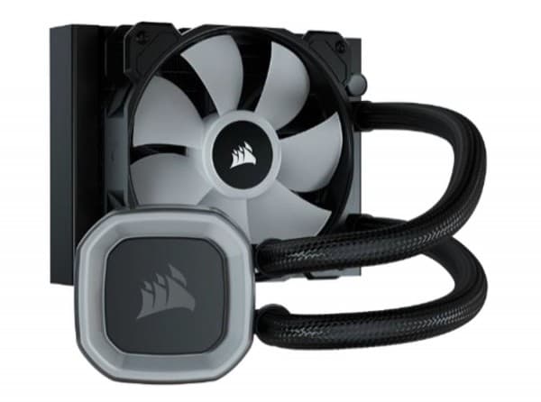 CORSAIR H55 RGB - Prosessorin nestejäähdytysjärjestelmä - Jäähdyttimen koko: 120 mm - (seuraaville: LGA1156, LGA2011, LGA1150, LGA1151, AM4, LGA2066,