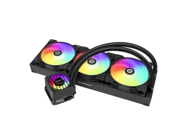 Enermax LIQMAXFLO ELC-LMF360T-ARGB - Kylsystem med vätska till processorn - 38 mm tjock värmepump - Elementstorlek: 360 mm - (för: LGA1851, LGA1700,