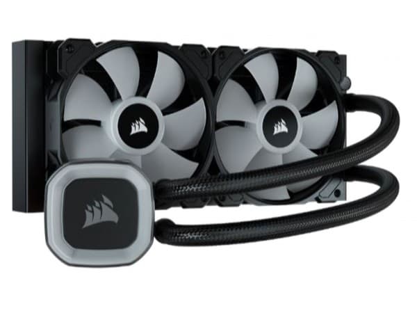 CORSAIR H100 RGB - Kylsystem med vätska till processorn - Elementstorlek: 240 mm - (för: LGA1156, LGA1366, LGA2011, LGA1150, LGA1151, AM4, LGA2066, L