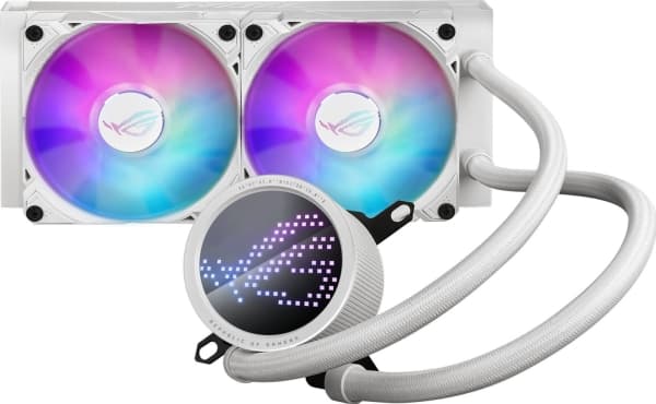 ASUS ROG RYUO III 240 ARGB - White Edition - væskekjølesystem for prosessor - (for: AM4, LGA1200, LGA1700, AM5, LGA115x Socket) - kobber - 120 mm - h