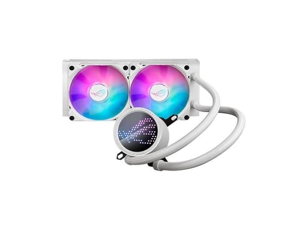 ASUS ROG RYUO III 240 ARGB - White Edition - væskekjølesystem for prosessor - (for: AM4, LGA1200, LGA1700, AM5, LGA115x Socket) - kobber - 120 mm - h