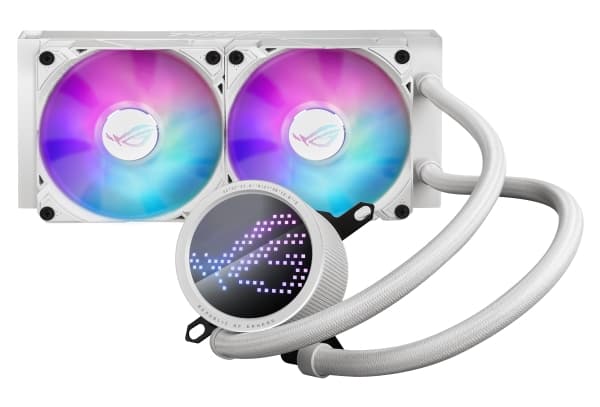 ASUS ROG RYUO III 240 ARGB - White Edition - væskekjølesystem for prosessor - (for: AM4, LGA1200, LGA1700, AM5, LGA115x Socket) - kobber - 120 mm - h