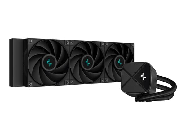 Deepcool LS720S ZERO DARK - Kylsystem med vätska till processorn - Elementstorlek: 360 mm - (för: LGA1155, LGA1150, LGA1151, AM4, LGA1200, LGA1700, A