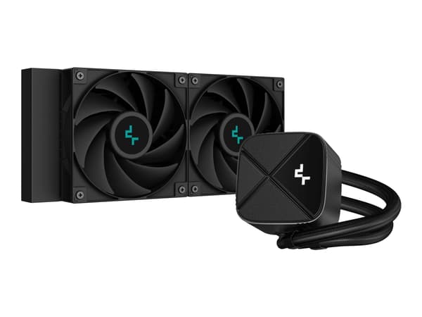 DeepCool LS520S, All-in-one liquid cooler, 12 cm, 500 RPM, 2250 RPM, Black