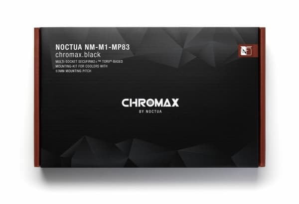 Noctua NM-M1-MP83 CHROMAX.BLACK, Monteringssats, Svart, Brun, Silver, Intel LGA1851, LGA 1150 (uttag H3), LGA 1151 (uttag H4), LGA 1155 (Socket H2),