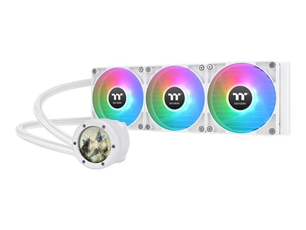Thermaltake TH360 V2 Ultra ARGB Sync - Snow Edition - væskekjølesystem for prosessor - Radiatorstørrelse: 360 mm - (for: LGA1156, AM2, AM2+, AM3, LGA Hvit