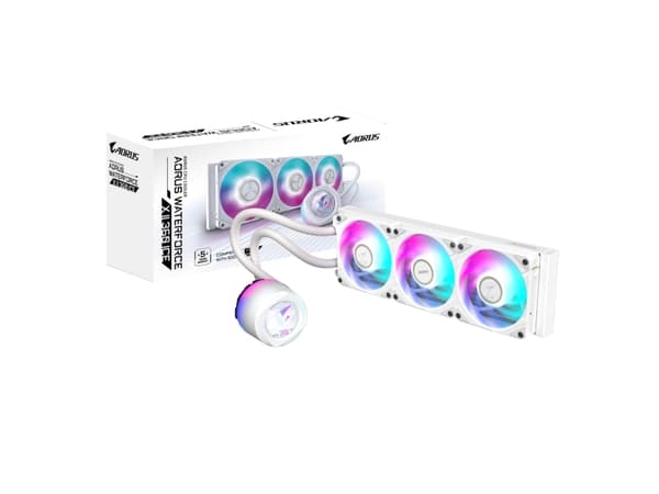 AORUS WATERFORCE X II 360 ICE - Prosessorin nestejäähdytysjärjestelmä - (AM4, TR4, LGA1200, LGA1700, AM5, LGA115x Socket, sTR5) - kuparinen pohja - 1