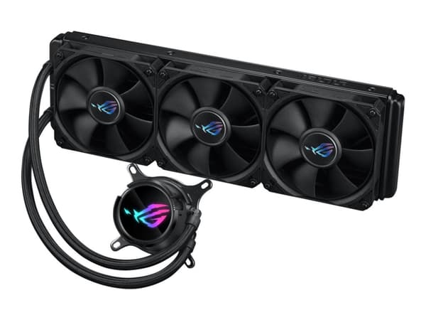 ASUS ROG STRIX LC III 360 - Væskekjølesystem for prosessor - Radiatorstørrelse: 360 mm - (for: AM4, LGA1200, LGA1700, AM5, LGA115x Socket) - kobber - Sort
