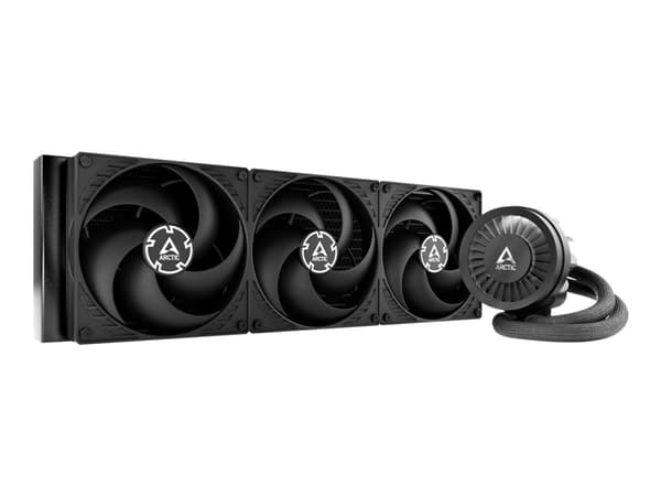 ARCTIC Liquid Freezer III 420, All-in-one nestejäähdytin, 14 cm, 72,8 cfm/min, 123,76 m³/h, musta