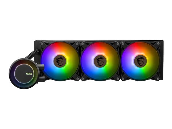 MSI MAG CORELIQUID E360, Nestejäähdytyspakkaus, 12 cm, 75,04 cfm, Musta