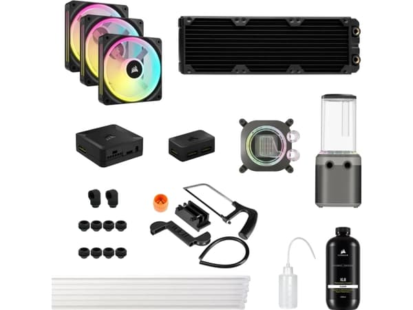 CORSAIR Hydro X Series iCUE LINK XH405i RGB - Vätskekylningssystemsats - med temperatursensor - Elementstorlek: 360 mm - (för: AM4, LGA1700, AM5) - 1