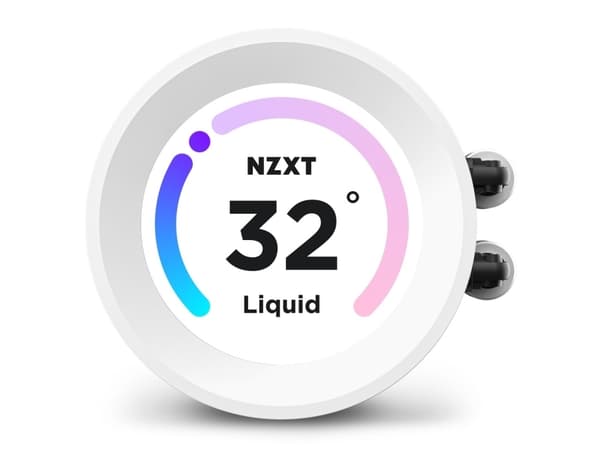 NZXT Kraken Elite 240 RGB - Kylsystem med vätska till processorn - med LCD-display - (för: LGA1700, LGA1200, LGA115x Socket, AM4, AM5) - koppar - 120