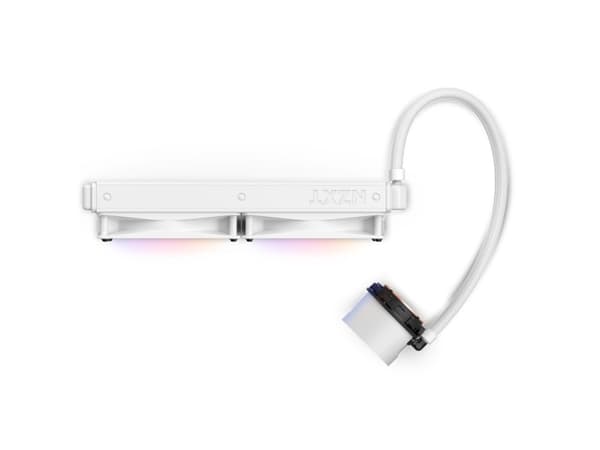NZXT Kraken 280 RGB - Væskekjølesystem for prosessor - (for: LGA115x Socket, LGA1200, LGA1700, AM4, AM5, sTRX4, TR4) - kobber - 140 mm - matt hvit