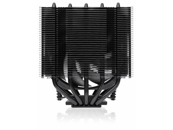 Noctua chromax.black NH-D12L - Processorkylare - (för: LGA1200, LGA1700, LGA1851, AM4, AM5, LGA1150, LGA1151, LGA1155, LGA1156) - kopparbas och värme