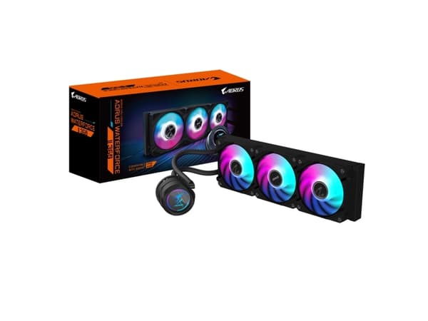 GIGABYTE AORUS Waterforce 360 II -vesijäähdytys AMD- ja Intel-suorittimelle, RGB Fusion -järjestelmäpiiri