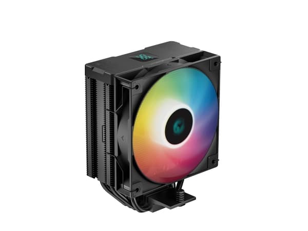 Deepcool AG400 DIGITAL BK ARGB - Prosessorkjøler - (for: LGA1155, LGA1150, LGA1151, AM4, LGA1200, LGA1700, AM5) - 120 mm - svart