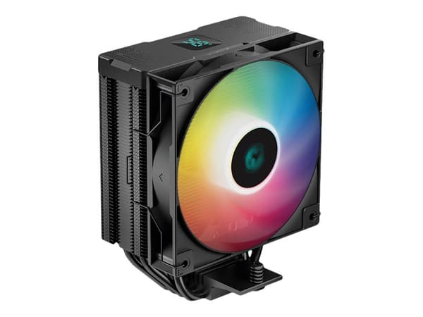 Deepcool AG400 DIGITAL BK ARGB - Prosessorkjøler - (for: LGA1155, LGA1150, LGA1151, AM4, LGA1200, LGA1700, AM5) - 120 mm - svart Sort
