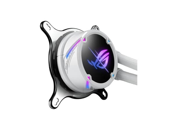 ASUS ROG STRIX LC II 240 ARGB, All-in-one liquid cooler, 12 cm, 137.5 m³/h, White