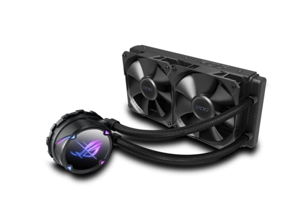 ASUS ROG STRIX LC II 240 - prosessorin nestejäähdytysjärjestelmä - jäähdyttimen koko: 240 mm - (AM4, TR4, LGA1200, LGA1700, AM5, LGA115x Socket) - ku