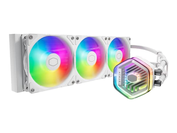 Cooler Master MLX-D36M-A25PZ-RW MasterLiquid 360 Atmos, 3x 120mm ARGB Valkoinen, 690-2500 RPM ± 10% Valkoinen