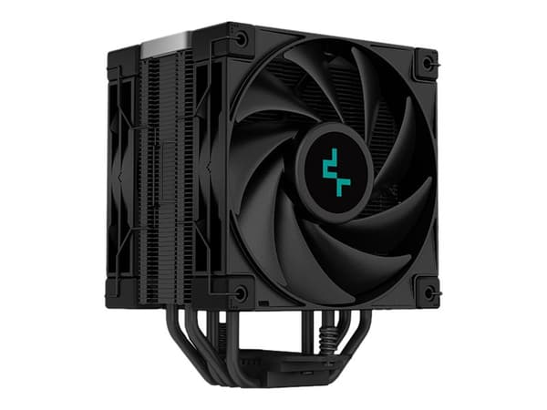 Deepcool AK400 ZERO DARK PLUS - Prosessorkjøler - (for: LGA1155, LGA1150, LGA1151, AM4, LGA1200, LGA1700, AM5) - 120 mm - svart
