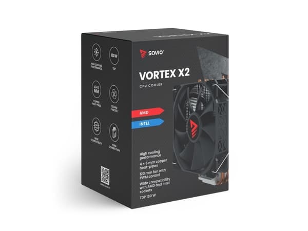 Savio CPU-kjøler Savio SAVGCOVORTEXX2 datamaskinkjølesystem