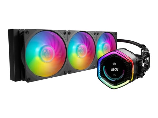 Cooler Master MasterLiquid 360 ION - prosessorin nestejäähdytysjärjestelmä - jäähdyttimen koko: 360 mm - (seuraaville: LGA1156, LGA1155, LGA1150, LGA musta