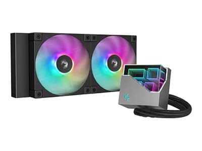 Deepcool LT240 ARGB - Væskekjølesystem for prosessor - Radiatorstørrelse: 240 mm - (for: LGA1851, LGA1700, LGA1200, LGA1151, LGA1150, LGA1155, AM4, A Sort