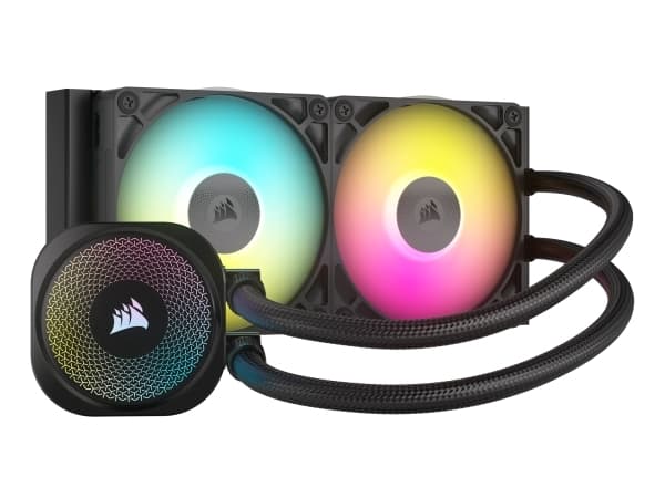 CORSAIR iCUE Link TITAN 240 RX RGB - Kylsystem med vätska till processorn - Elementstorlek: 240 mm - (för: AM4, AM5, LGA1851, LGA1700) - koppar - 120
