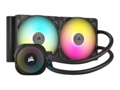 CORSAIR iCUE Link TITAN 240 RX RGB - Kylsystem med vätska till processorn - Elementstorlek: 240 mm - (för: AM4, AM5, LGA1851, LGA1700) - koppar - 120 Svart