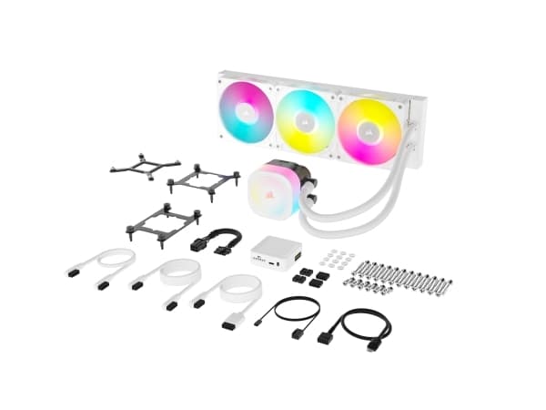 CORSAIR iCUE Link TITAN 360 RX RGB - Kylsystem med vätska till processorn - Elementstorlek: 360 mm - (för: AM4, LGA1700, AM5, LGA1851) - koppar - 120