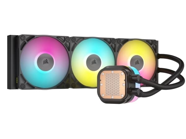 CORSAIR iCUE Link TITAN 360 RX RGB - Kylsystem med vätska till processorn - Elementstorlek: 360 mm - (för: LGA1851, LGA1700, AM5, AM4) - koppar - 120