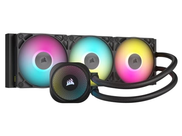 CORSAIR iCUE Link TITAN 360 RX RGB - Kylsystem med vätska till processorn - Elementstorlek: 360 mm - (för: LGA1851, LGA1700, AM5, AM4) - koppar - 120