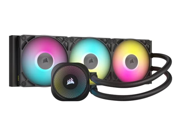 CORSAIR iCUE Link TITAN 360 RX RGB - Kylsystem med vätska till processorn - Elementstorlek: 360 mm - (för: LGA1851, LGA1700, AM5, AM4) - koppar - 120