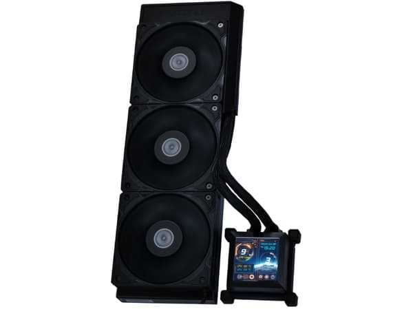 Lian Li HydroShift LCD 360S - Kylsystem med vätska till processorn - kan monteras på sidan - (för: LGA1700, AM4, AM5) - 120 mm - svart
