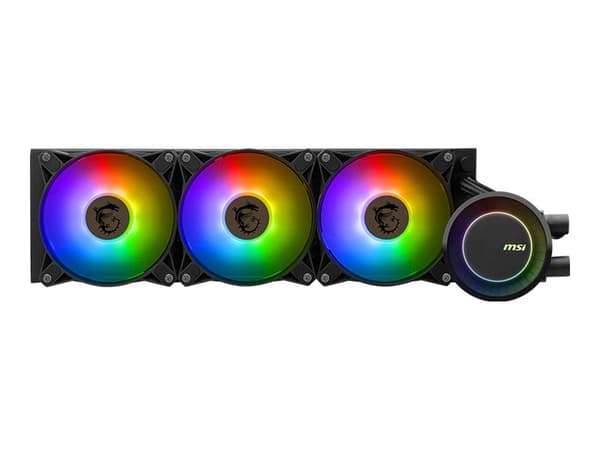 MSI MAG CORELIQUID E360 - Kylsystem med vätska till processorn - Elementstorlek: 360 mm - (för: LGA1150, LGA1151, LGA1155, LGA1156, LGA1200, LGA1700, Svart