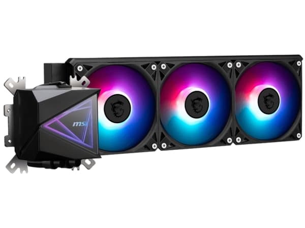 MSI MAG CORELIQUID I360, All-in-one nestejäähdytin, 12 cm, 70,7 kuutiometriä/min, musta