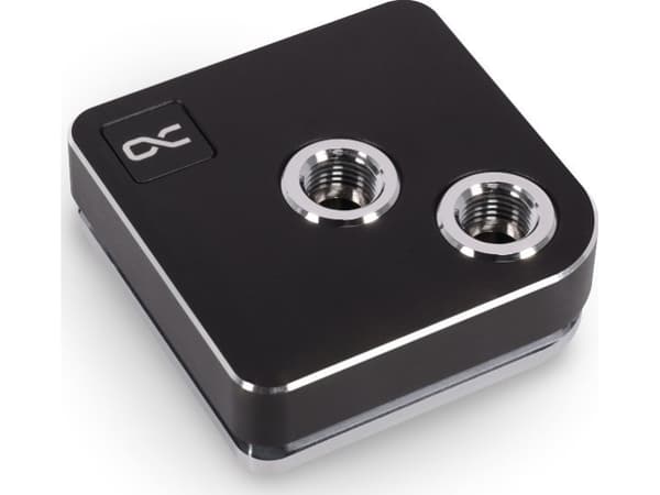 Alphacool 13443, Vattenblock, mässing, Koppar, Svart, 1/4", 60 ° C, 0,8 Bar