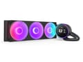 Miniatyrbild 2 av 5: NZXT Kraken Elite 360 RGB - Kylsystem med vätska till processorn - med LCD-display - Elementstorlek: 360 mm - (för: LGA1851, LGA1700, LGA1200, LGA115