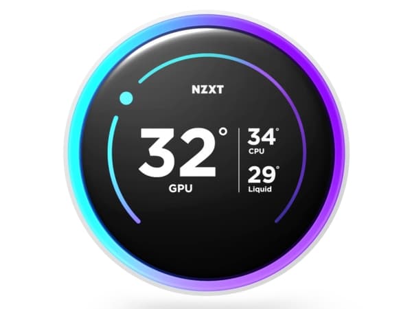 NZXT Kraken Elite 280 RGB - Væskekjølesystem for prosessor - med LCD-skjerm - (for: LGA1851, LGA1700, LGA1200, LGA115x Socket, AM5, AM4) - kobber - 2