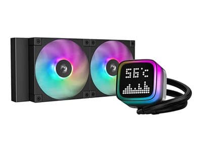 Deepcool LP240 - Væskekjølesystem for prosessor - Radiatorstørrelse: 240 mm - (for: LGA1851, LGA1700, LGA1200, LGA1151, LGA1150, LGA1155, AM4, AM5) - Sort
