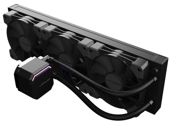 LC-Power LC-CC-360-B, Alt-i-ett væskekjøler, 12 cm, Sort