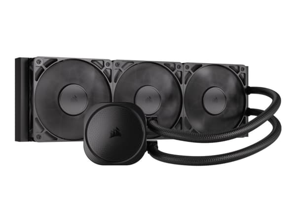 CORSAIR Nautilus 360 RS - Kylsystem med vätska till processorn - Elementstorlek: 360 mm - (för: LGA1851, LGA1700, AM5, AM4) - koppar - 120 mm Svart