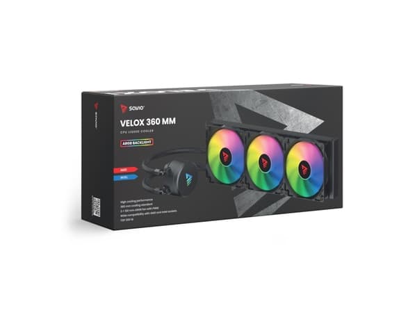 SAVIO VELOX 360mm ARGB CPU vannkjøling