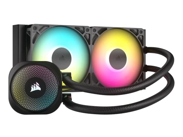 Corsair NAUTILUS 240 RS ARGB Liquid, All-in-one liquid cooler, 2100 RPM, Black