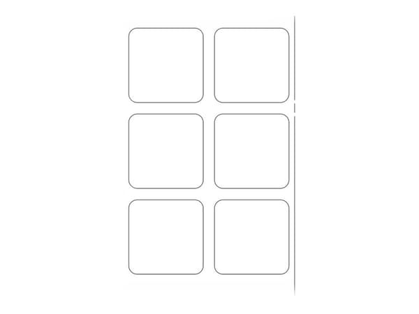 Label, Paper, 21x21mm Thermal Transfer, Z-PERFORM 1000T,
