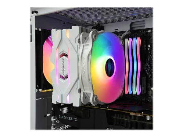Enermax ETS-F40-W-ARGB - Prosessorkjøler - (for: LGA1150, LGA1151, LGA1155, LGA1156, LGA1200, LGA1366, LGA2011, LGA2011-3, LGA2066, LGA775, AM2, AM2+