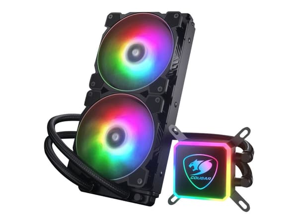 COUGAR AQUA ARGB 240 - Væskekjølesystem for prosessor - (for: LGA775, LGA1156, AM2, AM2+, LGA1366, AM3, LGA1155, AM3+, LGA2011, FM1, FM2, LGA1150, LG